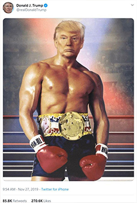 Trump as Rocky
