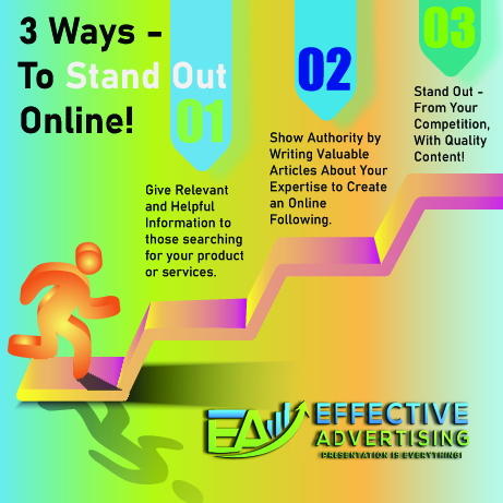 Effective Advertising: 3 Ways to Get Noticed Online!